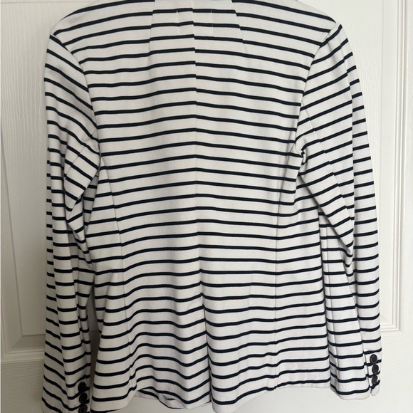 Old Navy Women's Navy Striped Blazer - Picture 7 of 8